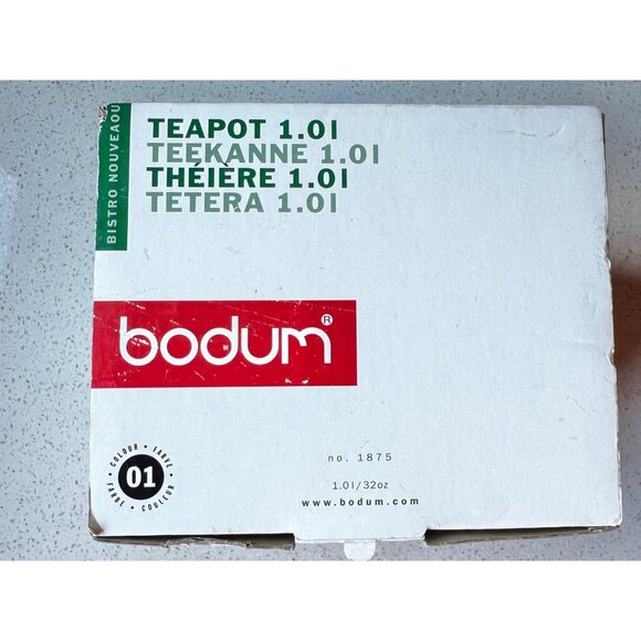 Bodum 1.01L Glass Teapot With Infuser & Lid - Picture 9 of 11